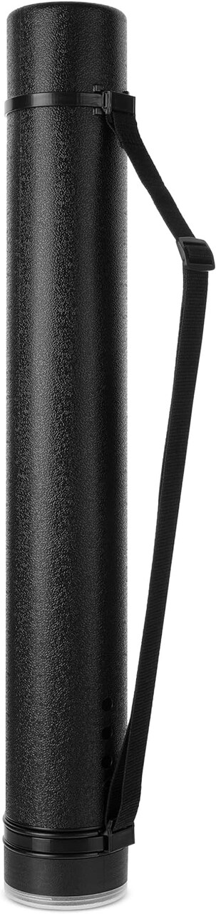 Poster Tube, 25" to 40", Extendable Poster Tube with Strap, Poster Carrying Case, Telescoping Tube, Art & Poster Transport Tubes, Poster Tubes for Storage, Poster Holder Tube, Blueprint Tube